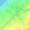 Mapa topográfico Malainen Bago, altitud, relieve