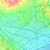 Mapa topográfico Douar Hicher, altitud, relieve