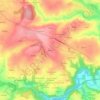 Mapa topográfico Kervao, altitud, relieve
