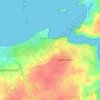 Mapa topográfico Guélédigou, altitud, relieve