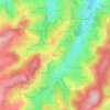 Mapa topográfico La Cure, altitud, relieve