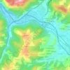 Mapa topográfico Veneros, altitud, relieve