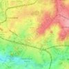Mapa topográfico Le Fond des Eaux, altitud, relieve