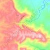 Mapa topográfico Toujane, altitud, relieve