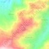 Mapa topográfico Laguna Negra, altitud, relieve