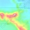 Mapa topográfico Safford Peak, altitud, relieve