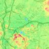 Mapa topográfico Kampung Sungai Baru, altitud, relieve