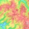 Mapa topográfico Königsfeld, altitud, relieve