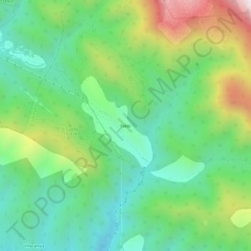 Mapa topográfico Fablo, altitud, relieve