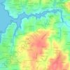 Mapa topográfico Kervengar, altitud, relieve