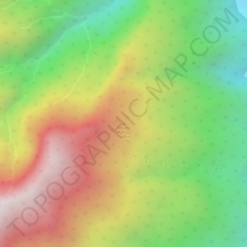 Mapa topográfico Mount Malinao, altitud, relieve