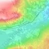 Mapa topográfico Geilo, altitud, relieve