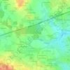 Mapa topográfico La Guère, altitud, relieve