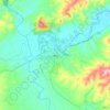 Mapa topográfico Testour, altitud, relieve