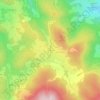 Mapa topográfico Les Biefs, altitud, relieve