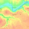 Mapa topográfico Королевка, altitud, relieve