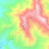 Mapa topográfico Mount Nutt, altitud, relieve