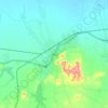 Mapa topográfico Sihor, altitud, relieve