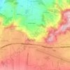 Mapa topográfico El Portezuelo Bajo, altitud, relieve