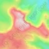 Mapa topográfico Lochnagar, altitud, relieve