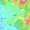 Mapa topográfico Kampung Orang Asli Makmur, altitud, relieve