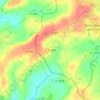 Mapa topográfico Le Theil, altitud, relieve