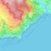 Mapa topográfico Vettica, altitud, relieve
