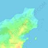 Mapa topográfico Positra, altitud, relieve