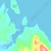 Mapa topográfico Coffman Cove, altitud, relieve