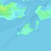Mapa topográfico Pénerf, altitud, relieve