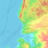 Mapa topográfico Zaldivar, altitud, relieve