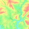 Mapa topográfico Coutoda Serrinha, altitud, relieve