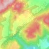 Mapa topográfico les Llambardes, altitud, relieve