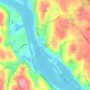 Mapa topográfico Goodspeeds Landing, altitud, relieve
