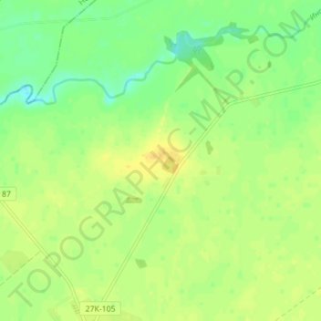Mapa topográfico Сорокино, altitud, relieve