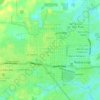 Mapa topográfico Inmortal Simón Bolívar, altitud, relieve