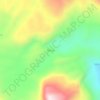 Mapa topográfico Tehua, altitud, relieve