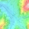 Mapa topográfico Gstaad, altitud, relieve