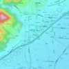 Mapa topográfico Minamiishidocho, altitud, relieve