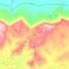 Mapa topográfico Don, altitud, relieve