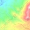 Mapa topográfico Serros Amarelos, altitud, relieve