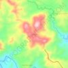 Mapa topográfico Senote, altitud, relieve