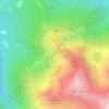 Mapa topográfico Les Fournaux, altitud, relieve