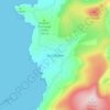 Mapa topográfico Dunquin, altitud, relieve