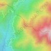 Mapa topográfico Gunung Gap, altitud, relieve