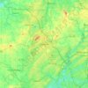 Mapa topográfico Marietta, altitud, relieve