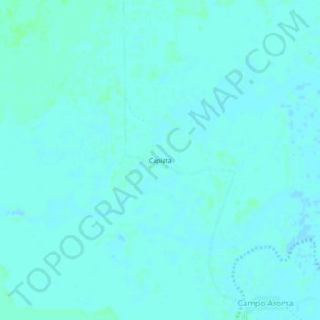 Mapa topográfico Capiata, altitud, relieve
