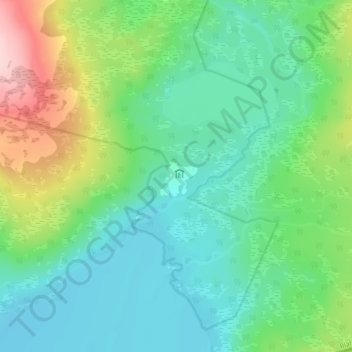 Mapa topográfico Gjevsjøen, altitud, relieve