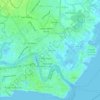 Mapa topográfico Sinikway, altitud, relieve