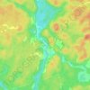 Mapa topográfico Kinmount, altitud, relieve